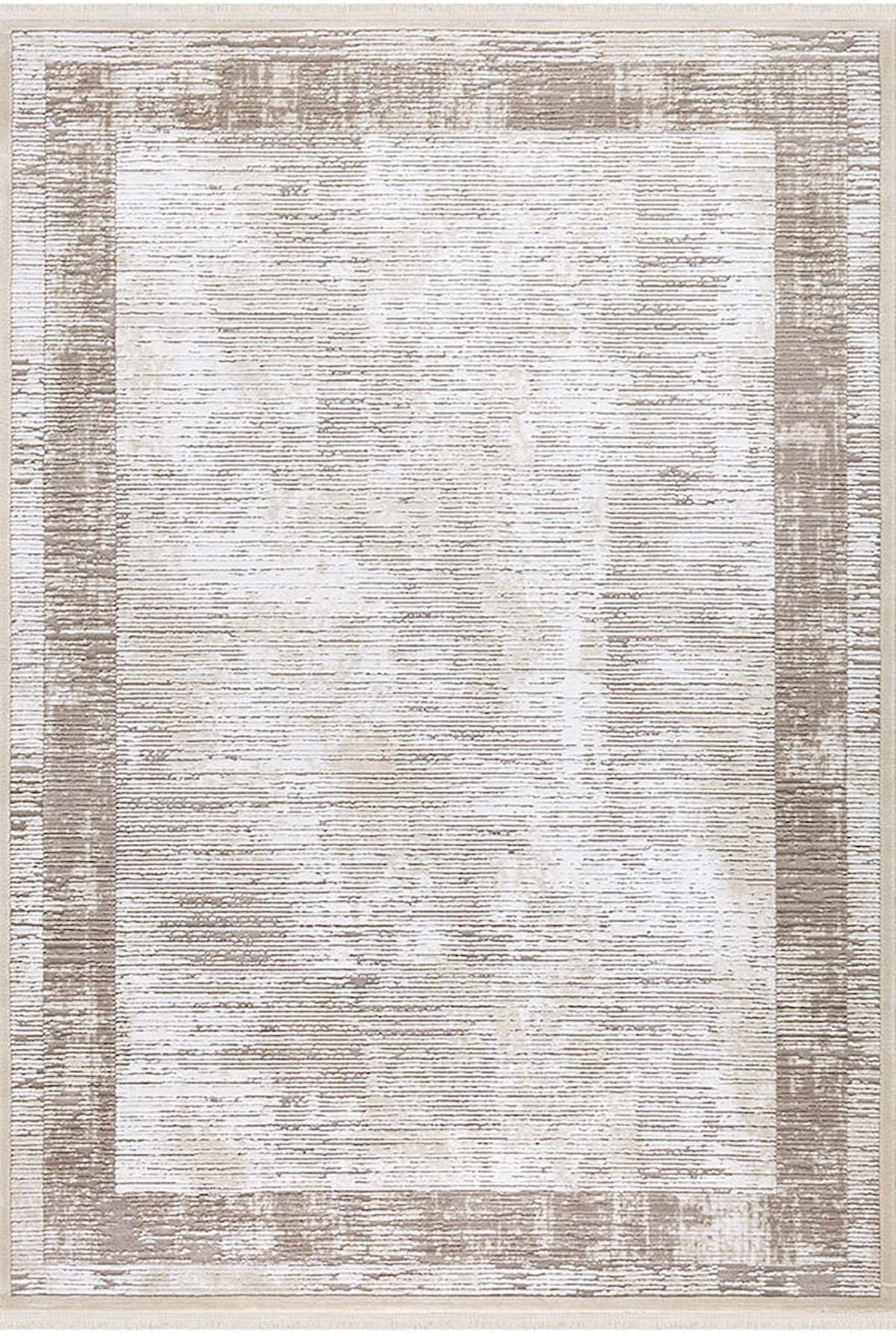İpek Mekik Halı Safarin 7720A Krem 10 mm Akrilik Yıkanabilir Orta Kaymaz Pamuk Taban Geometrik Dikdörtgen Makine Dokuma Antre-Çocuk Odası-Salon-Yatak Odası Halısı 100x150 cm