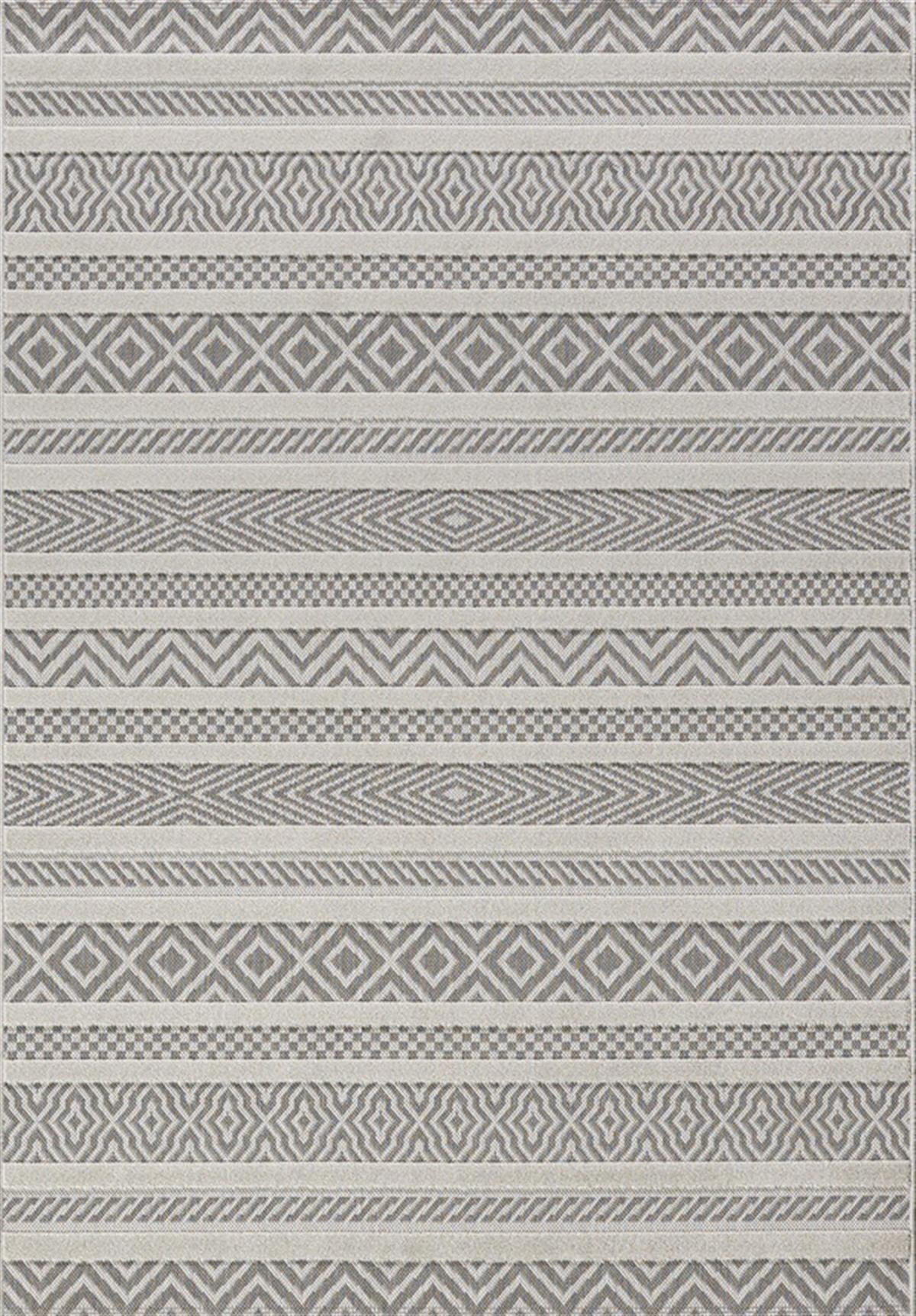Dinarsu Grace 54102 Krem 5 mm Pamuk Silinebilir Yıkanabilir İnce Kaymaz Dikdörtgen Makine Dokuma Oturma Odası Halısı 100x150 cm