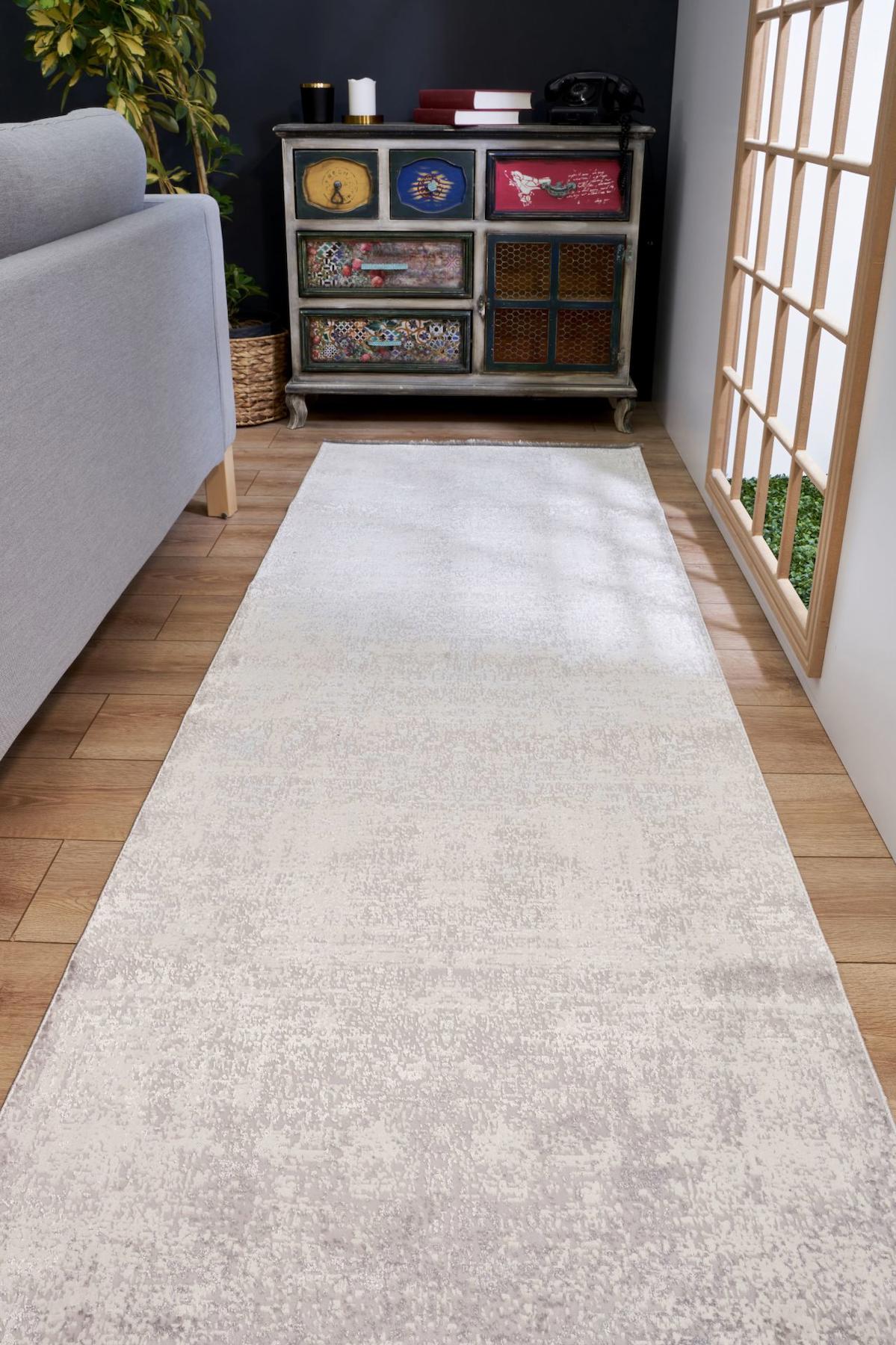 Apex Riena 1111 Çok Renkli Pamuk Yıkanabilir İnce Kaymaz Jüt Taban Dikdörtgen Makine Dokuma Salon Halısı 80x120 cm