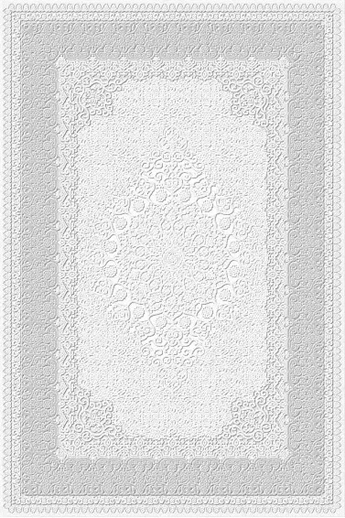 Kreasyon Halı Universal UV007 Gri 8 mm Akrilik Yıkanabilir Kaymaz Taban Dikdörtgen Makine Dokuma Halı 160x235 cm