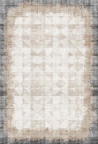Elexsus Ascension 3350 Gri 8 mm Viskon Silinebilir Yıkanabilir Orta Kaymaz Dikdörtgen Makine Dokuma Oturma Odası-Salon Halısı 100x150 cm
