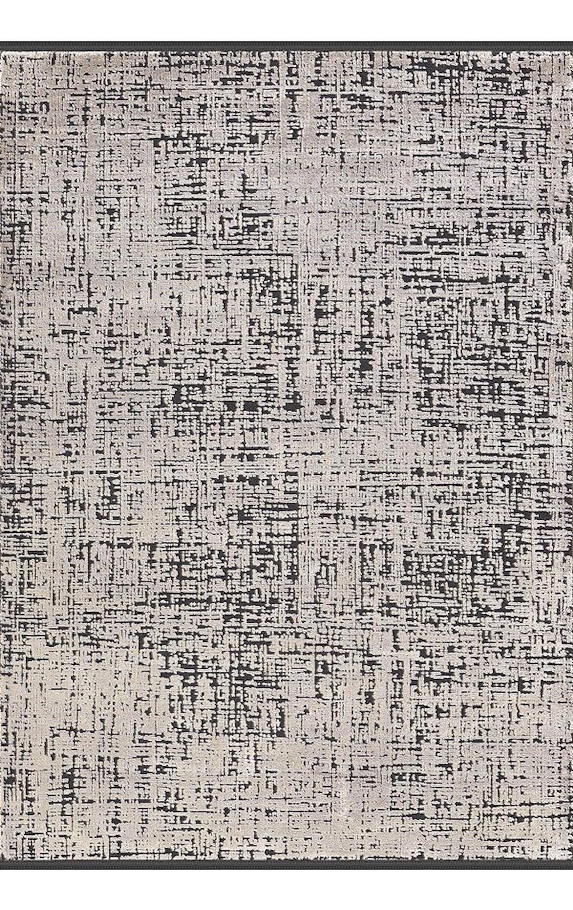 Merinos Bamboo Lavi 34667 Krem 12 mm Akrilik Antialerjenik Yıkanabilir İnce Kaymaz Dikdörtgen Makine Dokuma Salon Halısı 80x150 cm