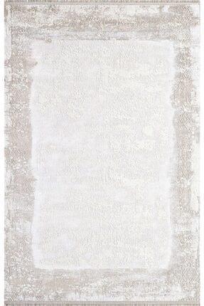 Pierre Cardin Monet MT40C Krem 7 mm Akrilik Yumuşak Yıkanabilir İnce Kaymaz Dikdörtgen Makine Dokuma Salon Halısı 80x500 cm