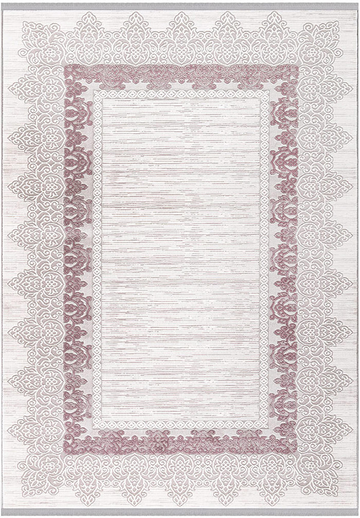 İpek Home Anisa 15530 Krem 10 mm Akrilik-Viskon Toz Tutmaz Yıkanabilir Orta Kaymaz Pamuk Taban Dikdörtgen Makine Dokuma Antre-Çocuk Odası-Salon-Yatak Odası Halısı 80x150 cm