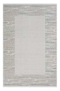 Kreasyon Halı HL007 Krem Polyester Yıkanabilir Kalın Pamuk Taban Dikdörtgen Makine Dokuma Salon Halısı 160x230 cm