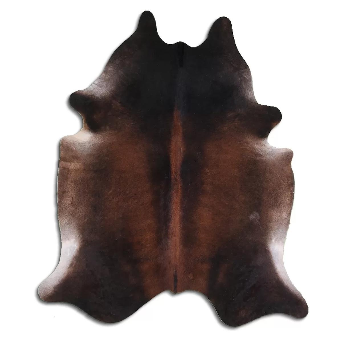Fiesta Leather Art 65674 Krem 51 mm Deri Toz Tutmaz Yıkanabilir İnce Kaymaz Deri Taban Oval Makine Dokuma Salon Halısı 120x120 cm