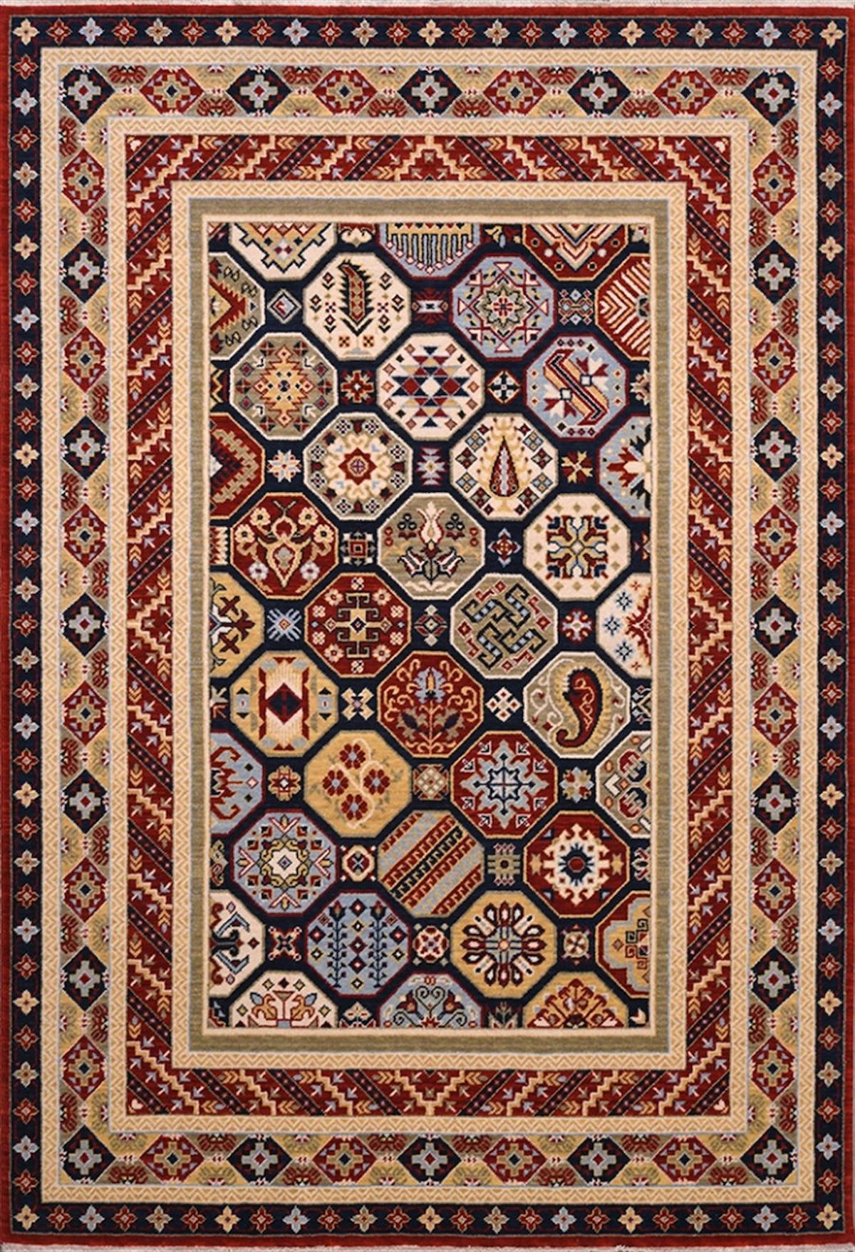 Crea Halı 8031 Kahverengi 10 mm Bambu Yıkanabilir Orta Dikdörtgen Makine Dokuma Salon Halısı 160x230 cm