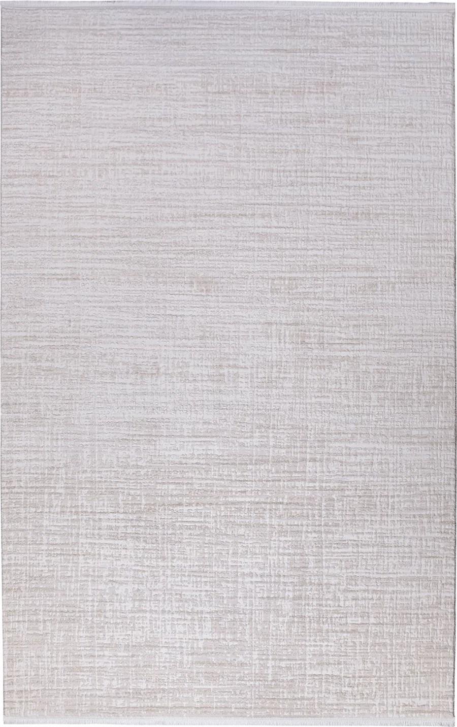 Kreasyon Halı Elkenz 7554 Bej 12 mm Akrilik Yalıtıma Yardımcı Yıkanabilir İnce Kaymaz Pamuk Taban Dikdörtgen Makine Dokuma Salon Halısı 100x150 cm