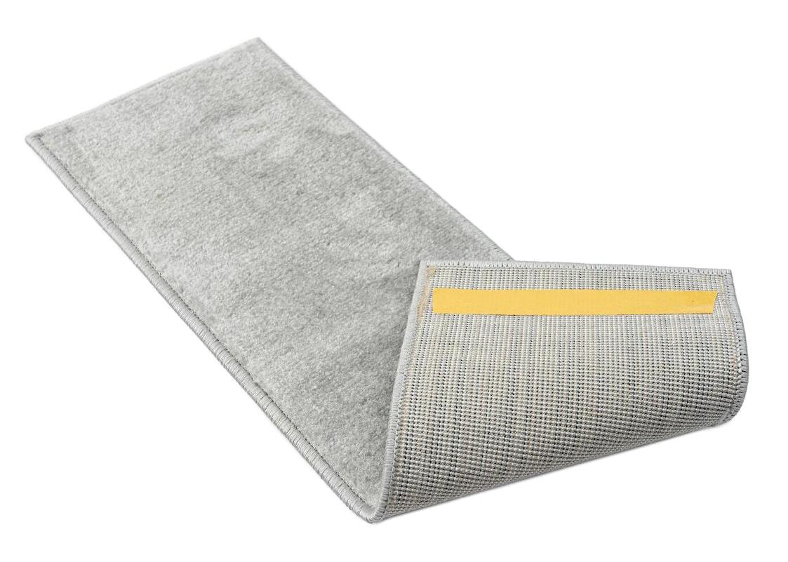Glary Home GH13A-GRY5 Gri 3 mm Polipropilen Yıkanabilir İnce Kaymaz Lateks Taban Geometrik Dikdörtgen Makine Dokuma Merdiven Halısı 200x300 cm