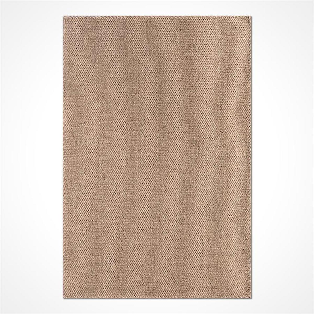 Kreasyon Halı Dhoku DH001 Bej 4 mm Polipropilen Yıkanabilir İnce Kaymaz Pamuk Taban Dikdörtgen Makine Dokuma Salon Halısı 100x300 cm
