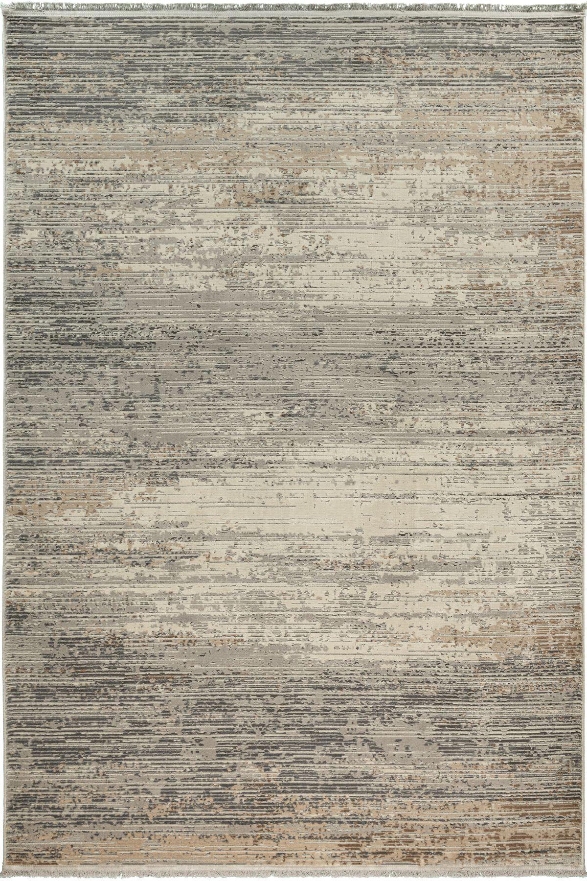 Tuğra Halı Rixos Carisma CR23 Krem 7 mm Polyester Yıkanabilir Kalın Kaymaz Taban Dikdörtgen Makine Dokuma Salon Halısı 300x400 cm