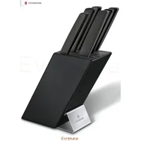 Evrekala Shop Victorinox Yeni Bıçak Seti Siyah Victorinox Modern Ahşap 6 Parça