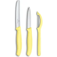 Victorinox 6.7116.31L82 Swiss Classic Trend Colors Soyacak ve Soyma Bıçak Seti - Sarı