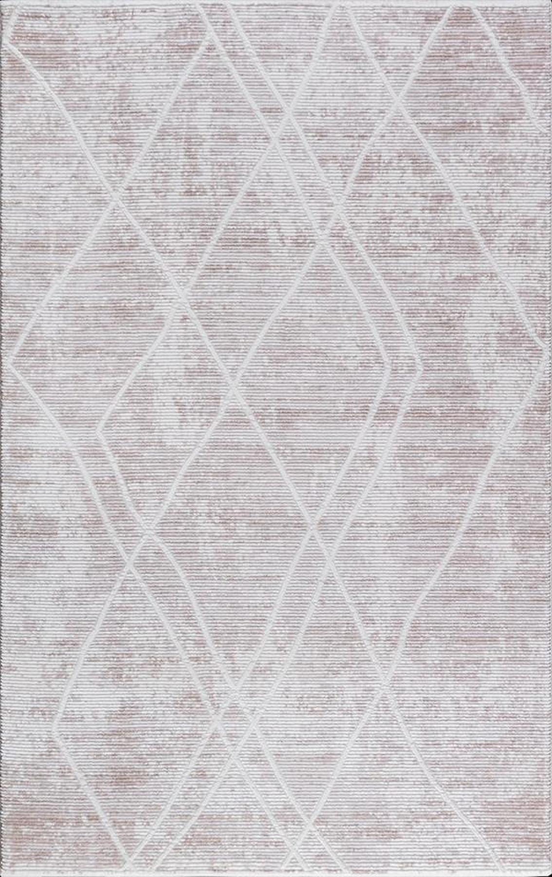 Merinos Urla 64514 Vizon 12 mm Akrilik Yıkanabilir Kalın Kaymaz Dikdörtgen Makine Dokuma Salon Halısı 80x200 cm