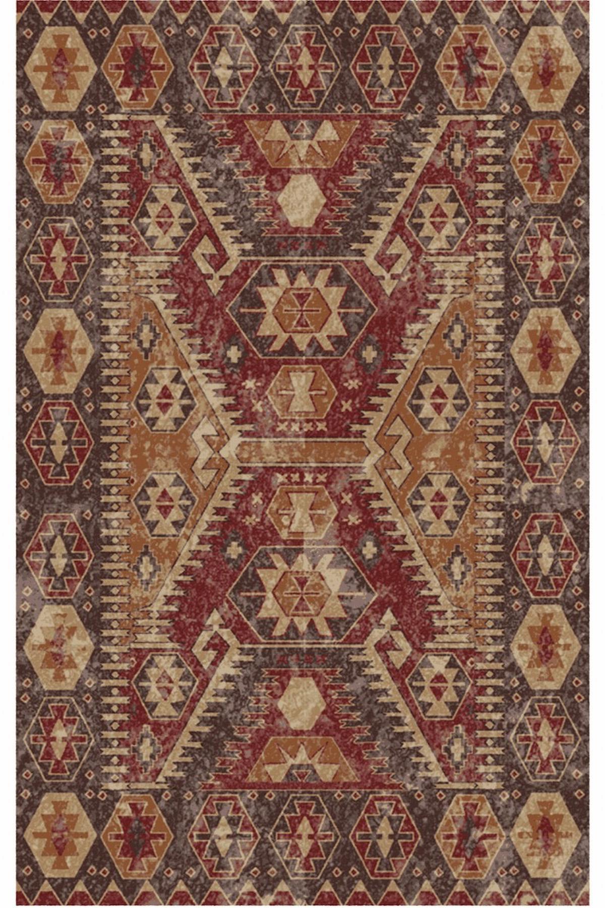 Halı Atölyesi HK007 Kahverengi 5 mm Pamuk Yıkanabilir Kaymaz Taban Dikdörtgen Makine Dokuma Salon Halısı 140x180 cm
