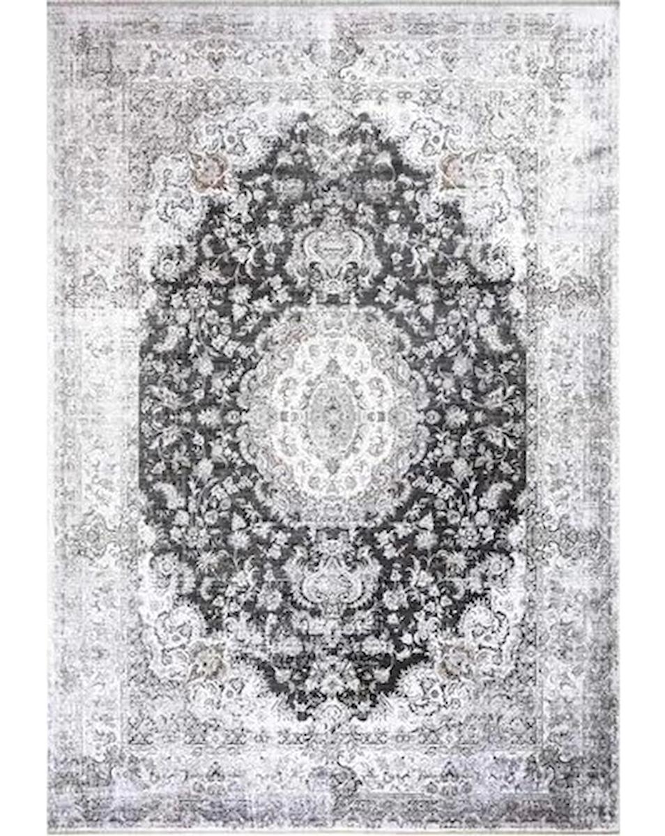 Angora Halı Zenith 9285F Krem 0.7 mm Akrilik Yıkanabilir İnce Kaymaz Jüt Taban Dikdörtgen Makine Dokuma Salon Halısı 100x300 cm