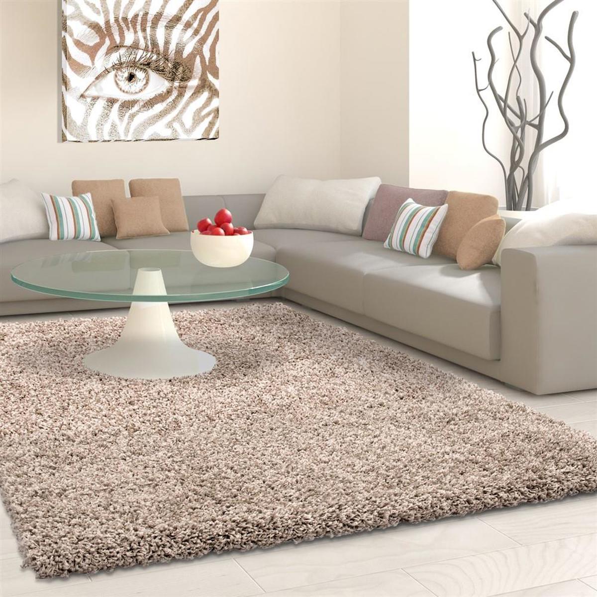 Red Halı Bej 30 mm Polipropilen Toz Tutmaz Yıkanabilir Kalın Kaymaz Dikdörtgen Makine Dokuma Salon Halısı 250x350 cm
