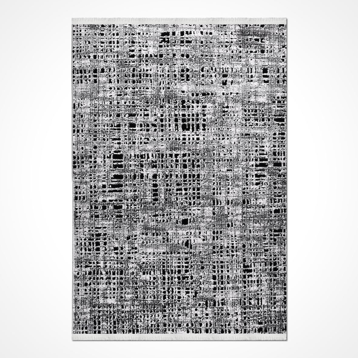 Crea Halı Alabar 1152AK Krem 8 mm Akrilik Yıkanabilir Orta Soyut Temalı Dikdörtgen Makine Dokuma Salon Halısı 160x160 cm
