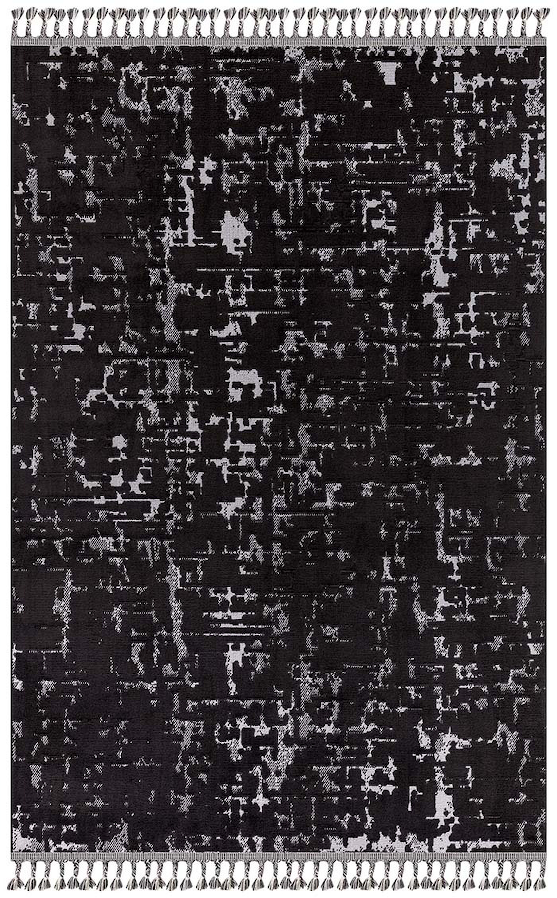 İpek Mekik Halı Shazam 2351A Krem 10 mm Polyester Yıkanabilir Orta Kaymaz Pamuk Taban Geometrik Dikdörtgen Makine Dokuma Antre-Çocuk Odası-Salon-Yatak Odası Halısı 100x300 cm