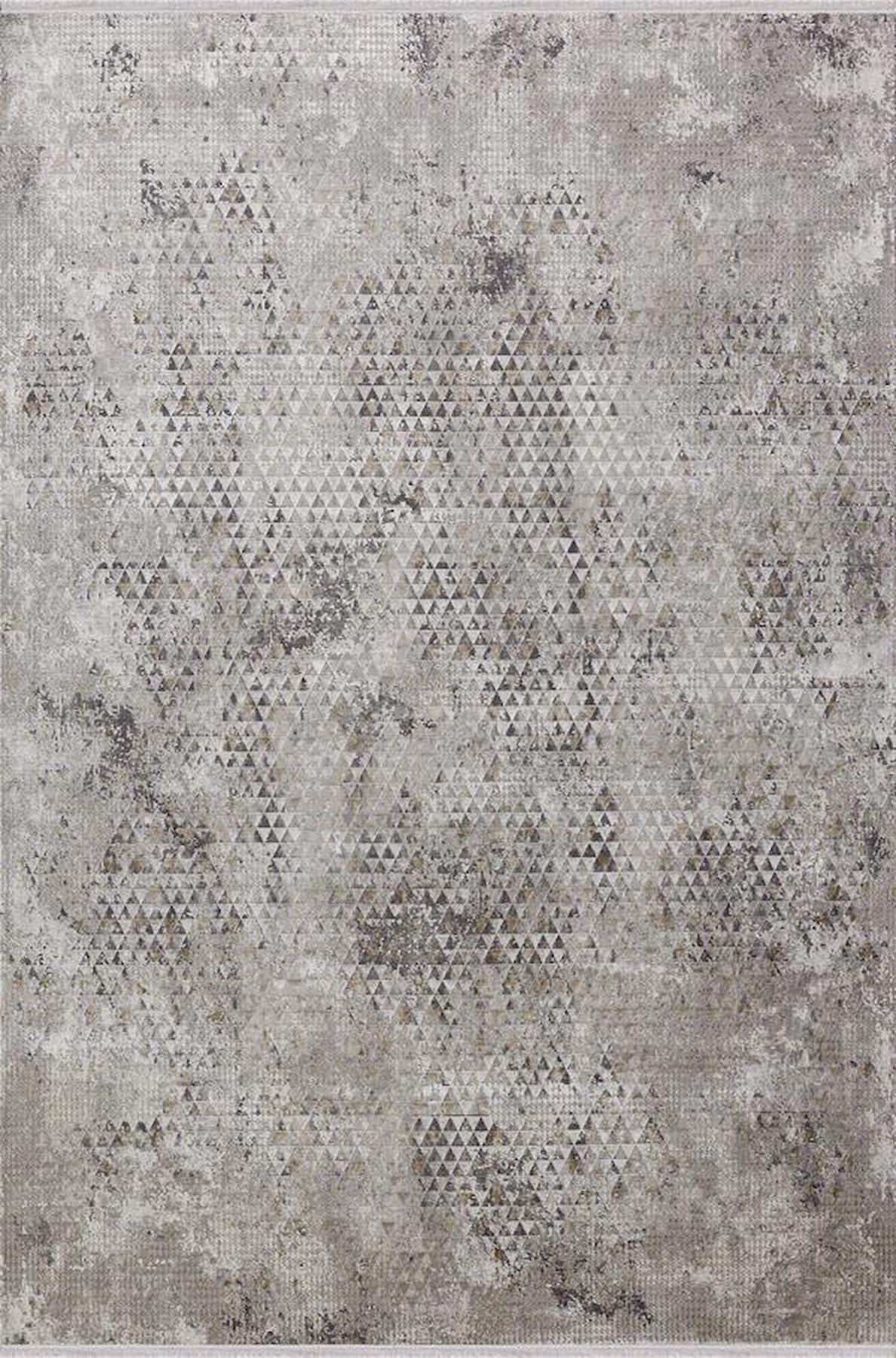 Dinarsu Emphaty 35605 Gri 7 mm Akrilik Silinebilir Yıkanabilir Orta Kaymaz Jüt Taban Dikdörtgen Makine Dokuma Salon Halısı 120x180 cm