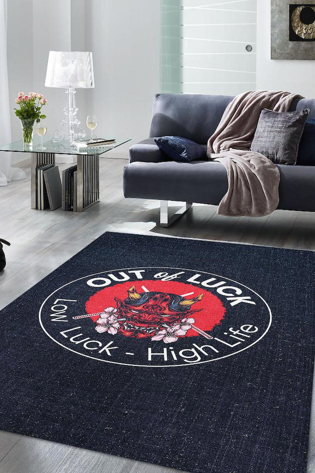 Homshtag Anime Krem 4 mm Pamuk Antistatik Yıkanabilir İnce Kaymaz Dikdörtgen Makine Dokuma Salon Halısı 180x280 cm