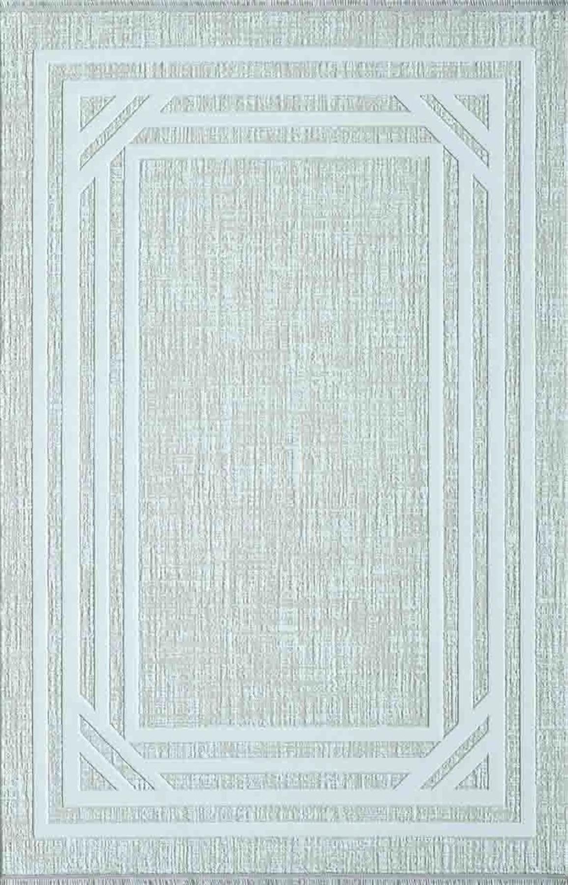 Artemis Halı Murano 9163E Bej-Krem 11 mm Akrilik Yıkanabilir İnce Kaymaz Jüt Taban Dikdörtgen Makine Dokuma Salon Halısı 80x180 cm