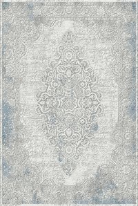 Kreasyon Halı Hesna A0009 Mavi 9 mm Akrilik Yalıtıma Yardımcı Yıkanabilir İnce Kaymaz Pamuk Taban Dikdörtgen Makine Dokuma Salon Halısı 100x200 cm