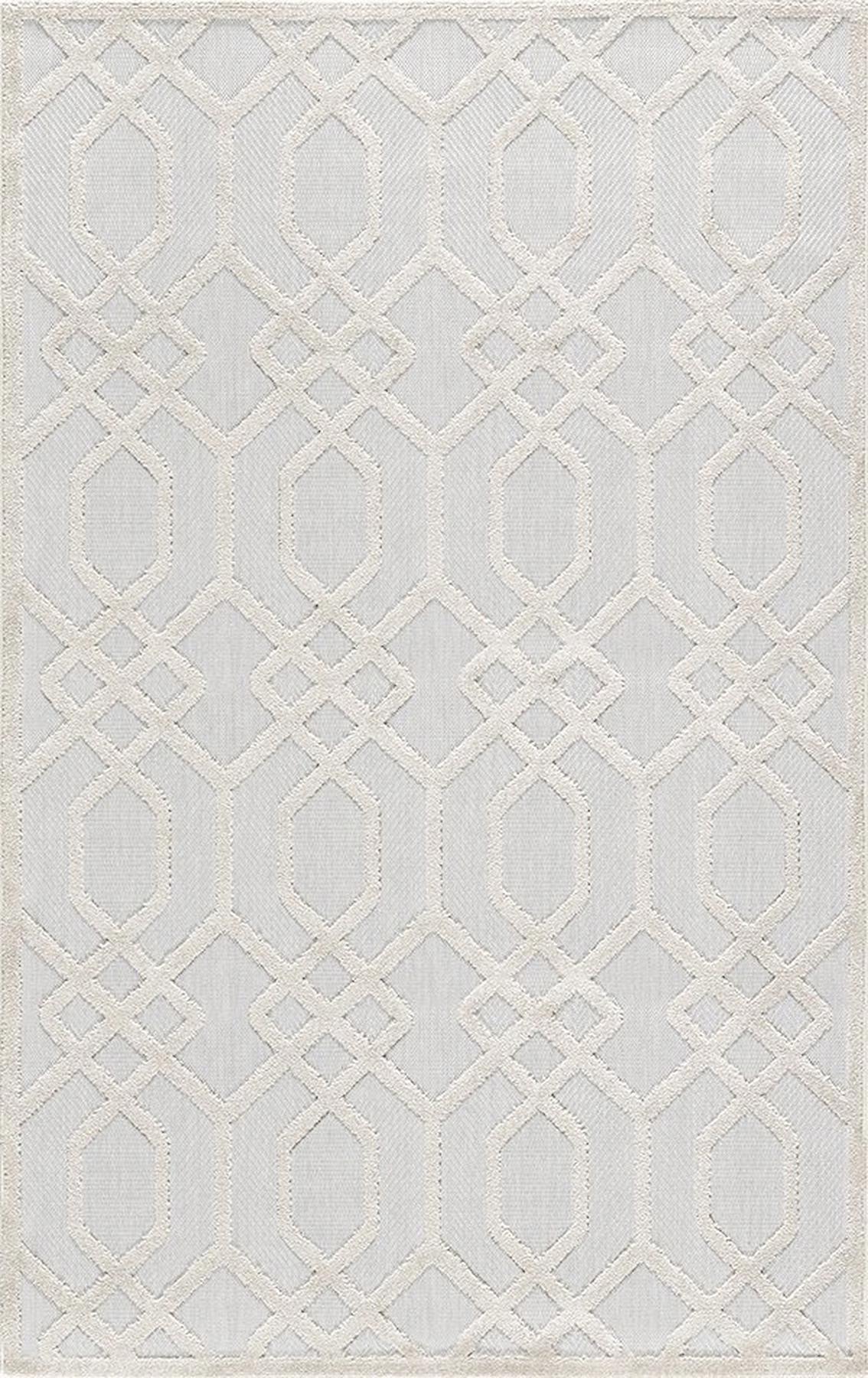 Merinos Launge 54094 Krem 5 mm Akrilik Yıkanabilir İnce Kaymaz Dikdörtgen Makine Dokuma Salon Halısı 80x200 cm
