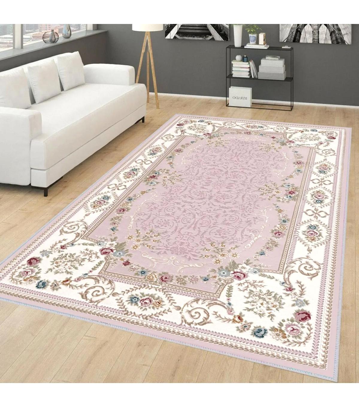 Rovigo Home RVG0273 Çok Renkli 8 mm Polyester Antibakteriyel-Leke Tutmaz-Toz Tutmaz Yıkanabilir İnce Kaymaz Dot Taban Dikdörtgen Makine Dokuma Salon Halısı 160x230 cm