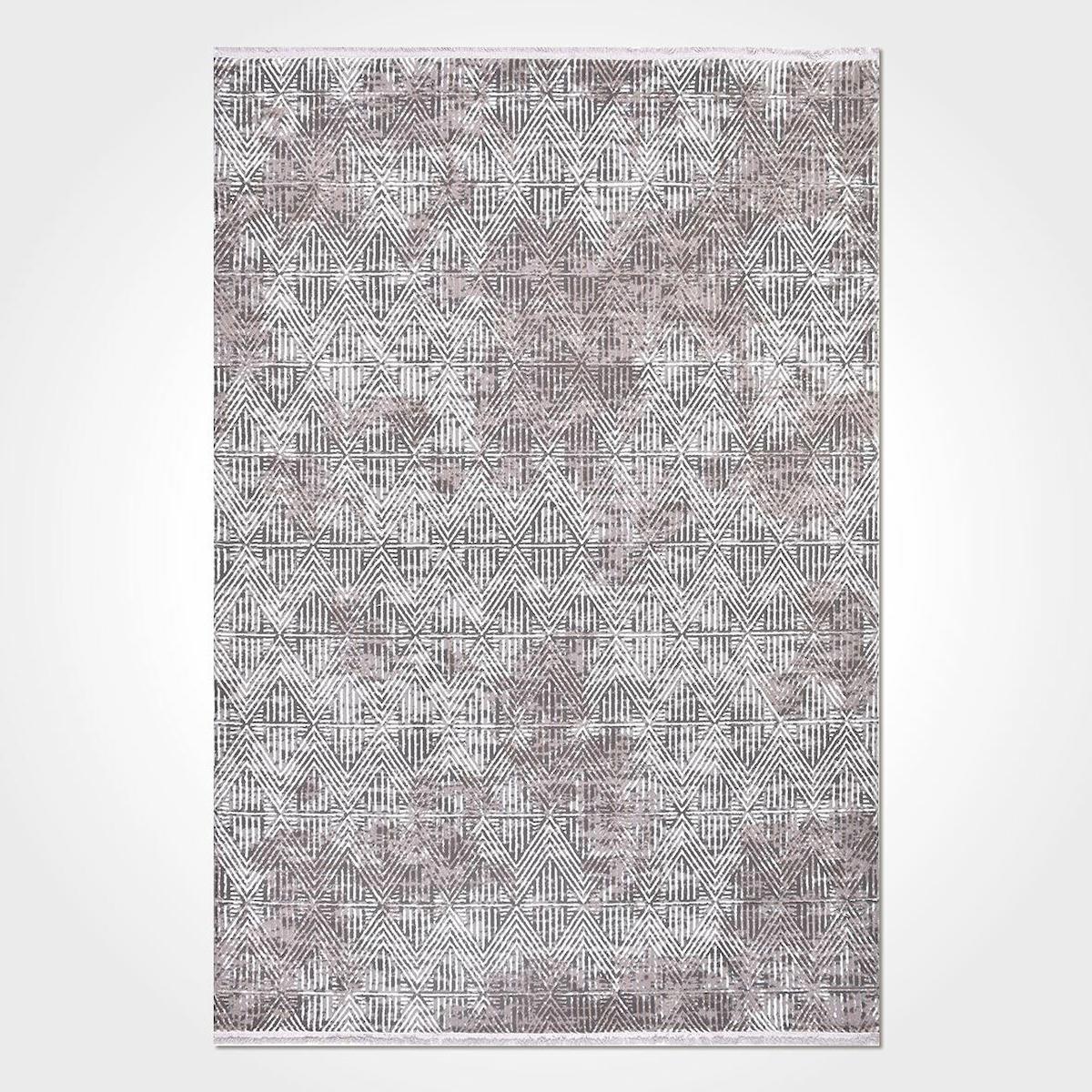 Crea Halı Venüs 4304 Krem 8 mm Polyester Toz Tutmaz Yıkanabilir Orta Dikdörtgen Makine Dokuma Salon Halısı 80x150 cm