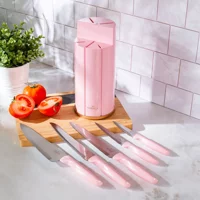 Karaca Retro Pembe 6 Parça Bıçak Seti