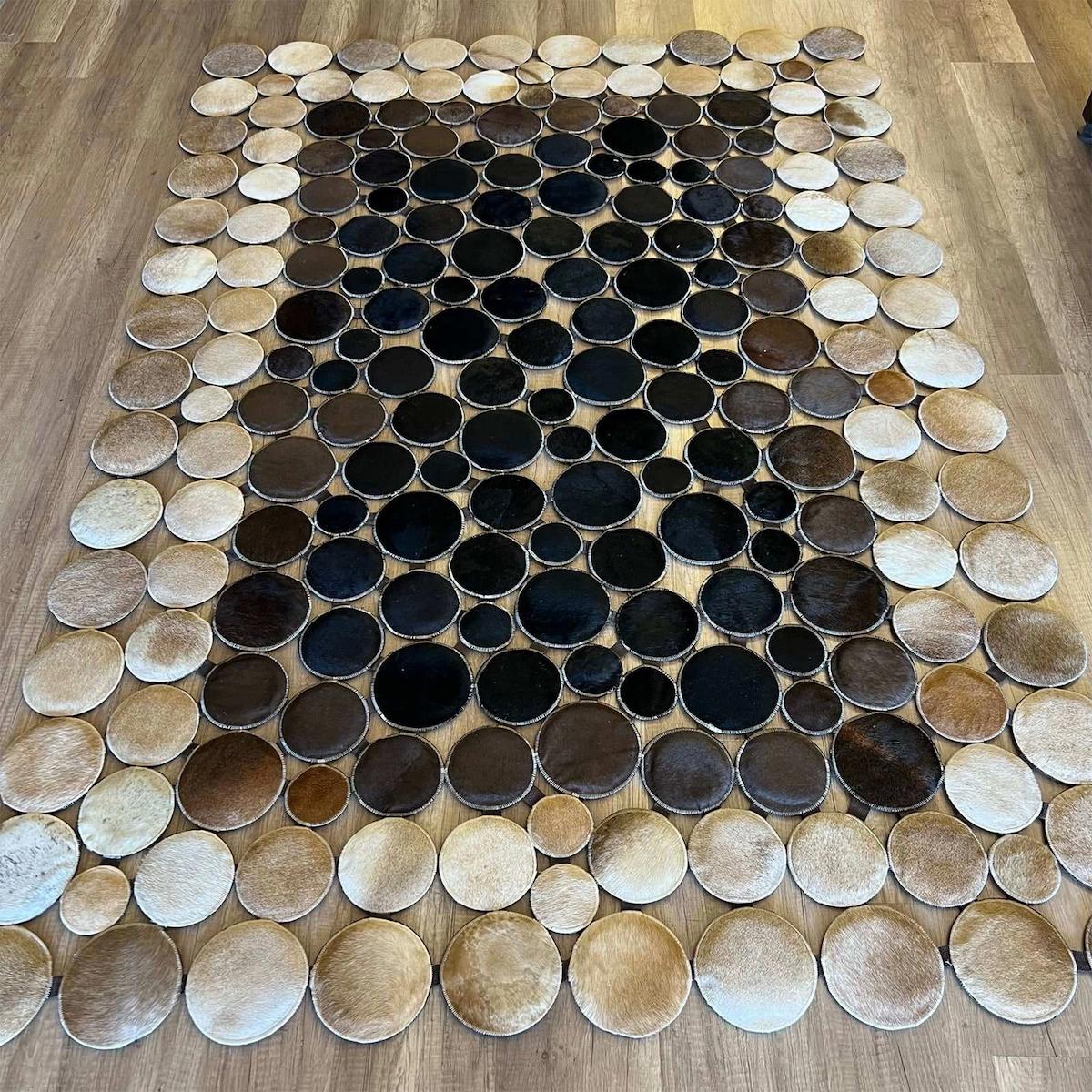Hoom Rugs 1 Bej-Kahverengi 6-12 mm Pamuk Antialerjenik Yıkanabilir Orta Kaymaz Geometrik Dikdörtgen Makine Dokuma Salon Halısı 100x200 cm