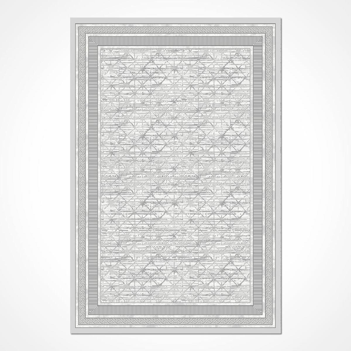 Crea Halı Akik 4204GR Krem 7 mm Akrilik Yıkanabilir Orta Dikdörtgen Makine Dokuma Salon Halısı 160x160 cm