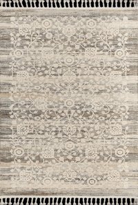 Kreasyon Halı Vanessa 1463 Bej 6 mm Akrilik Antialerjenik Yıkanabilir İnce Kaymaz Dikdörtgen Makine Dokuma Salon Halısı 160x230 cm