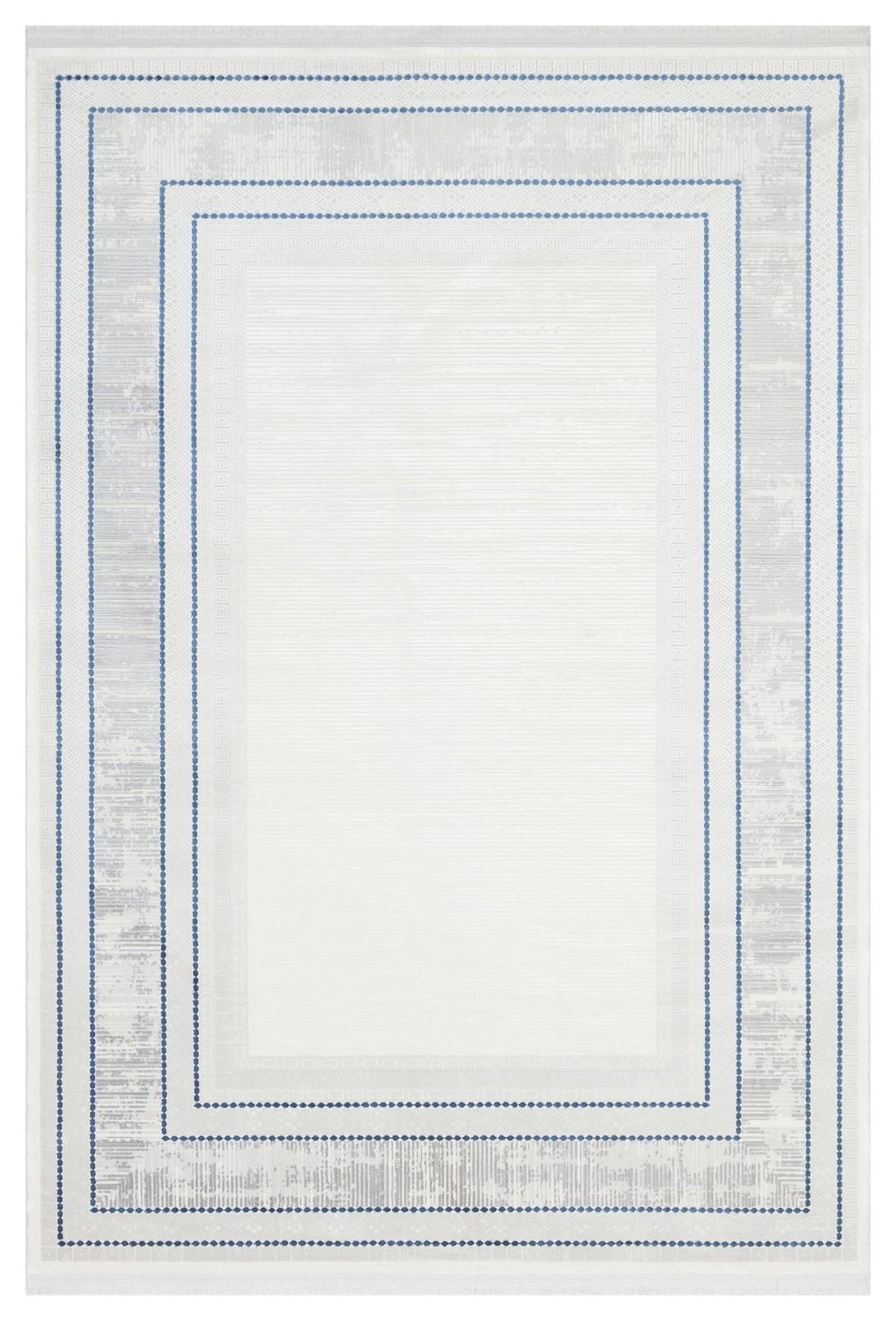 Apex Caliente 4923 Çok Renkli Viskon Yıkanabilir İnce Kaymaz Jüt Taban Dikdörtgen Makine Dokuma Salon Halısı 160x230 cm
