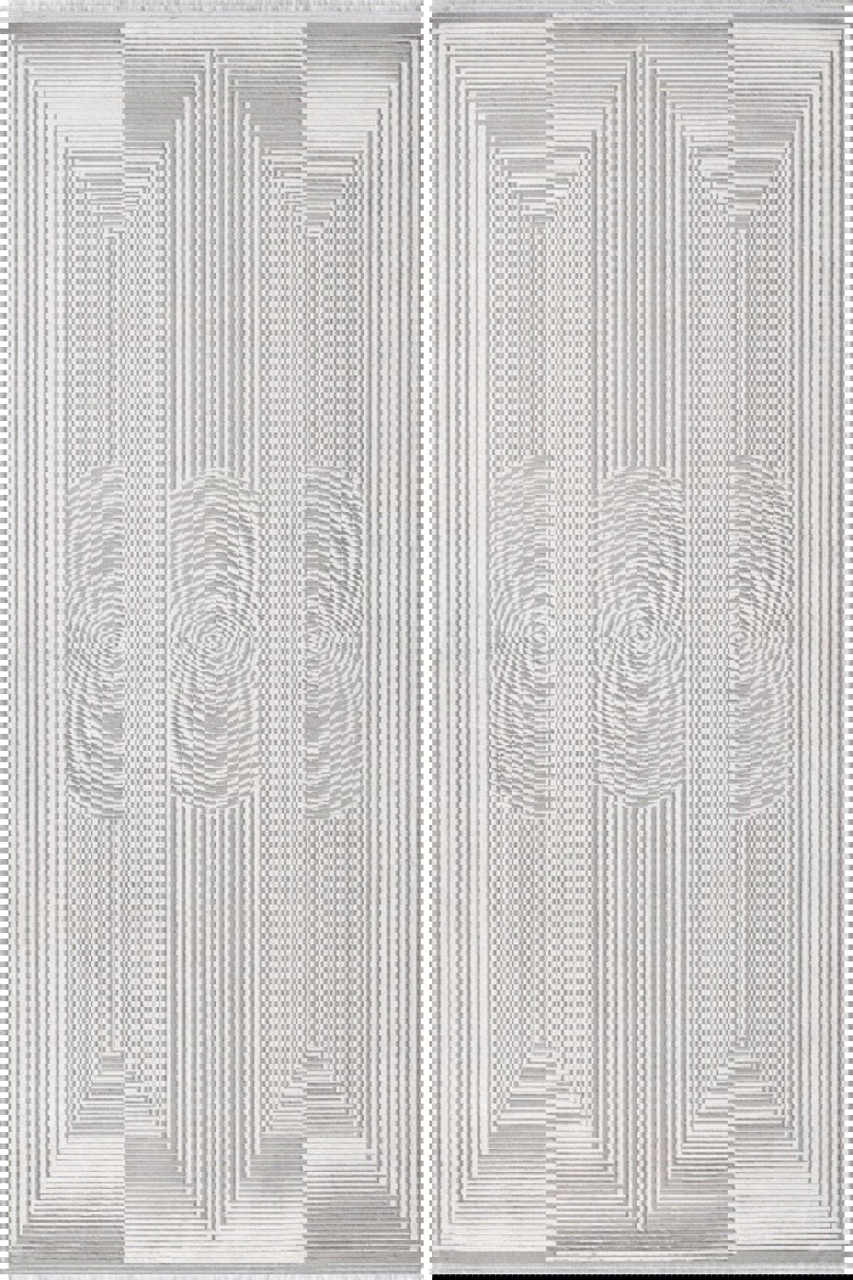 Pierre Cardin Marcel Çok Renkli 7 mm Viskon Yumuşak Yıkanabilir İnce Kaymaz Dikdörtgen Makine Dokuma Salon Halısı 160x400 cm