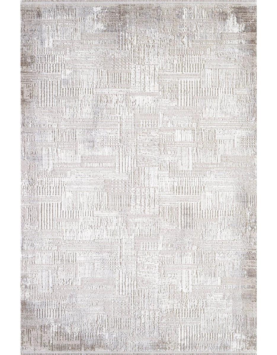 Artemis Halı Runner 5007A Bej-Kahverengi 10 mm Akrilik Yıkanabilir İnce Kaymaz Jüt Taban Dikdörtgen Makine Dokuma Salon Halısı 160x230 cm