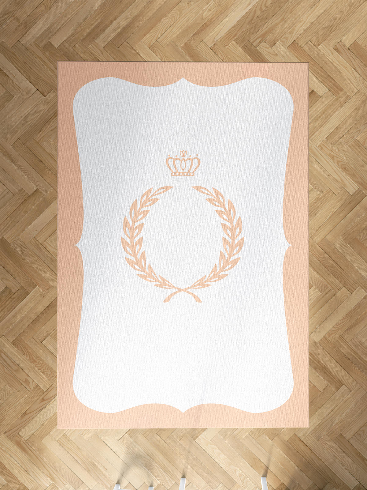 Mekta Home Başak Krem 10 mm Antibakteriyel Yıkanabilir İnce Kaymaz Dot Taban Dikdörtgen Makine Dokuma Çocuk Odası Halısı 80x300 cm
