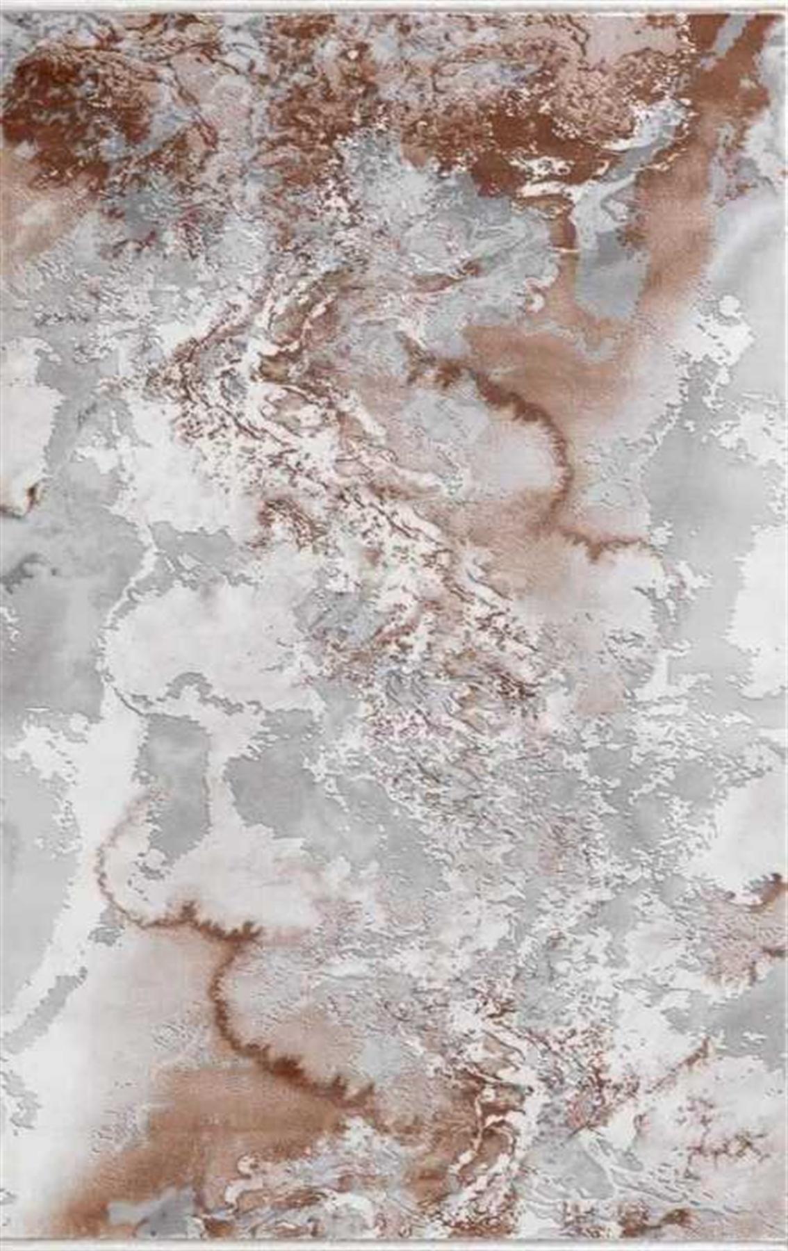 Merinos Therapy 19112 Gri 12 mm Akrilik Yumuşak Yıkanabilir İnce Kaymaz Dikdörtgen Makine Dokuma Salon Halısı 100x200 cm