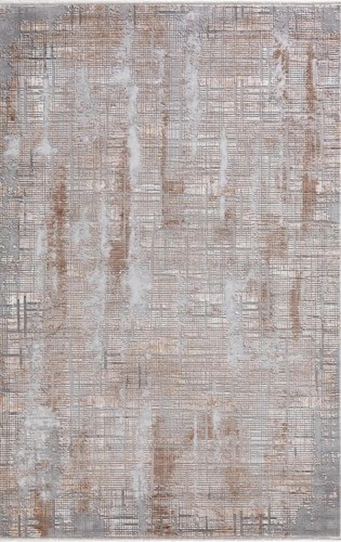 Merinos Therapy 19117 Krem 12 mm Viskon Yumuşak Yıkanabilir Kalın Kaymaz Dikdörtgen Makine Dokuma Salon Halısı 80x150 cm