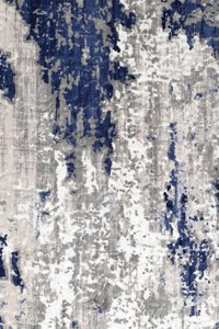 Dijidekor Deluxe Lacivert 7 mm Polyester Yıkanabilir Orta Kaymaz Deri Taban Dikdörtgen Makine Dokuma Salon Halısı 180x280 cm