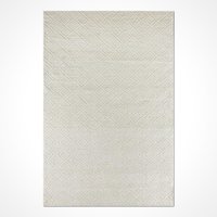 Crea Halı West A0045 Krem 4 mm Polyester Toz Tutmaz Yıkanabilir İnce Pamuk Taban Geometrik Dikdörtgen Makine Dokuma Salon Halısı 100x300 cm