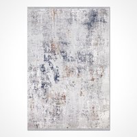 Crea Halı Valera 7815AK Krem 8 mm Akrilik Toz Tutmaz Yıkanabilir Orta Soyut Temalı Dikdörtgen Makine Dokuma Salon Halısı 140x200 cm