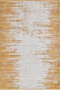 Royal Halı Da Vinci DJ04E Çok Renkli 6 mm Polyester Toz Tutmaz Yıkanabilir Kalın Kaymaz Lateks Taban Dikdörtgen Makine Dokuma Salon Halısı 150x350 cm