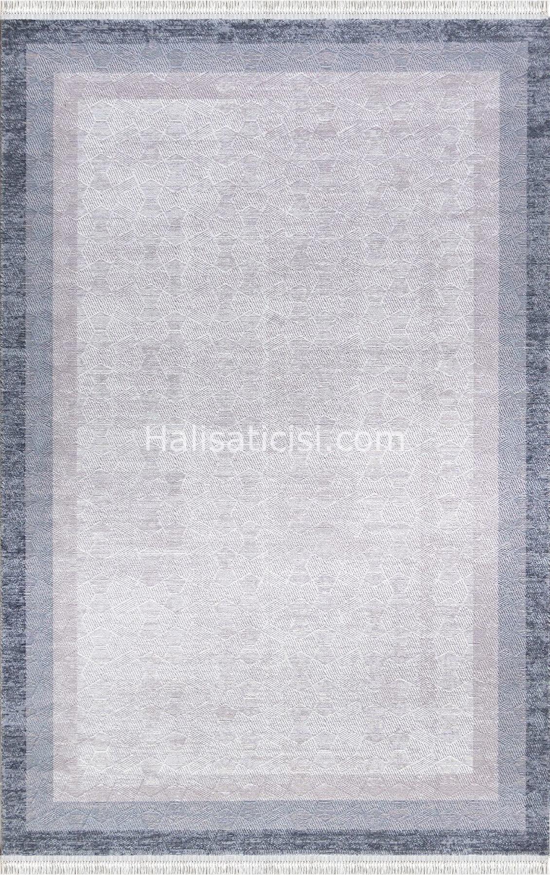Padişah Santo 60886 Krem 10 mm Akrilik Yıkanabilir İnce Dikdörtgen Makine Dokuma Salon Halısı 80x100 cm
