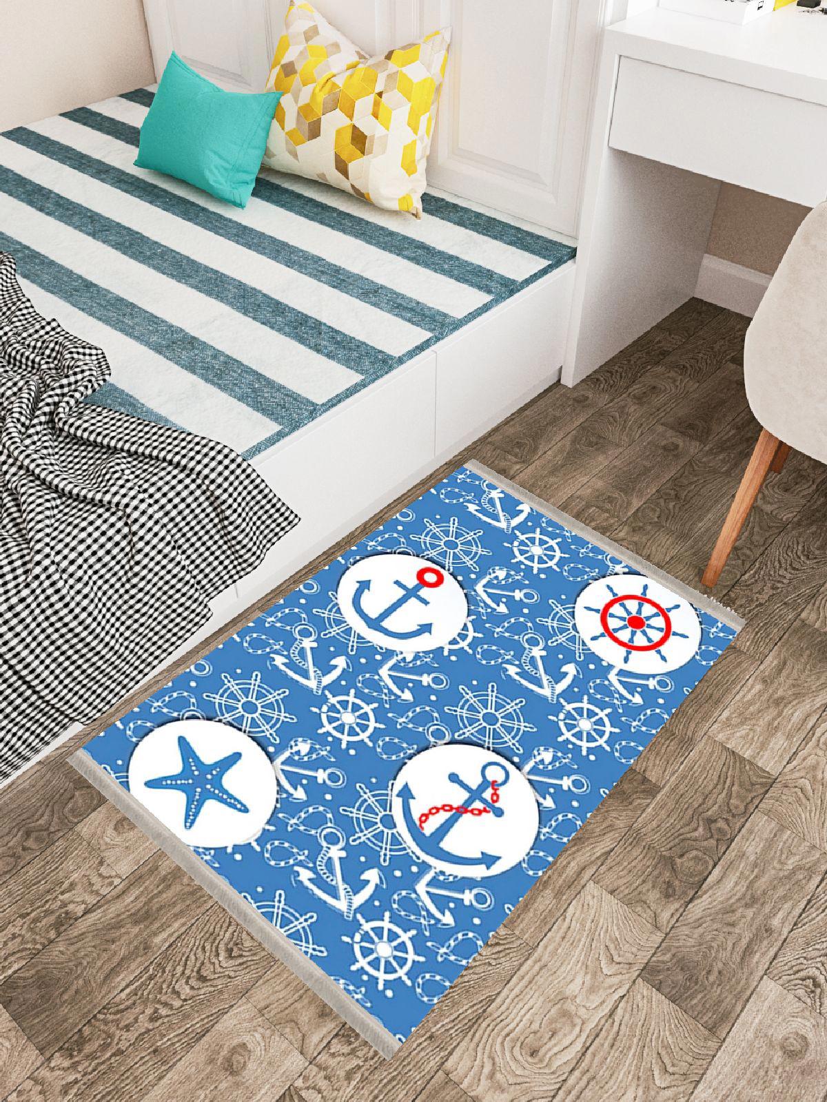 Enbe Collection E-CK10044A Krem 5 mm Pamuk Antibakteriyel Yıkanabilir Orta Kaymaz Dot Taban Dikdörtgen Makine Dokuma Çocuk Odası Halısı 80x300 cm
