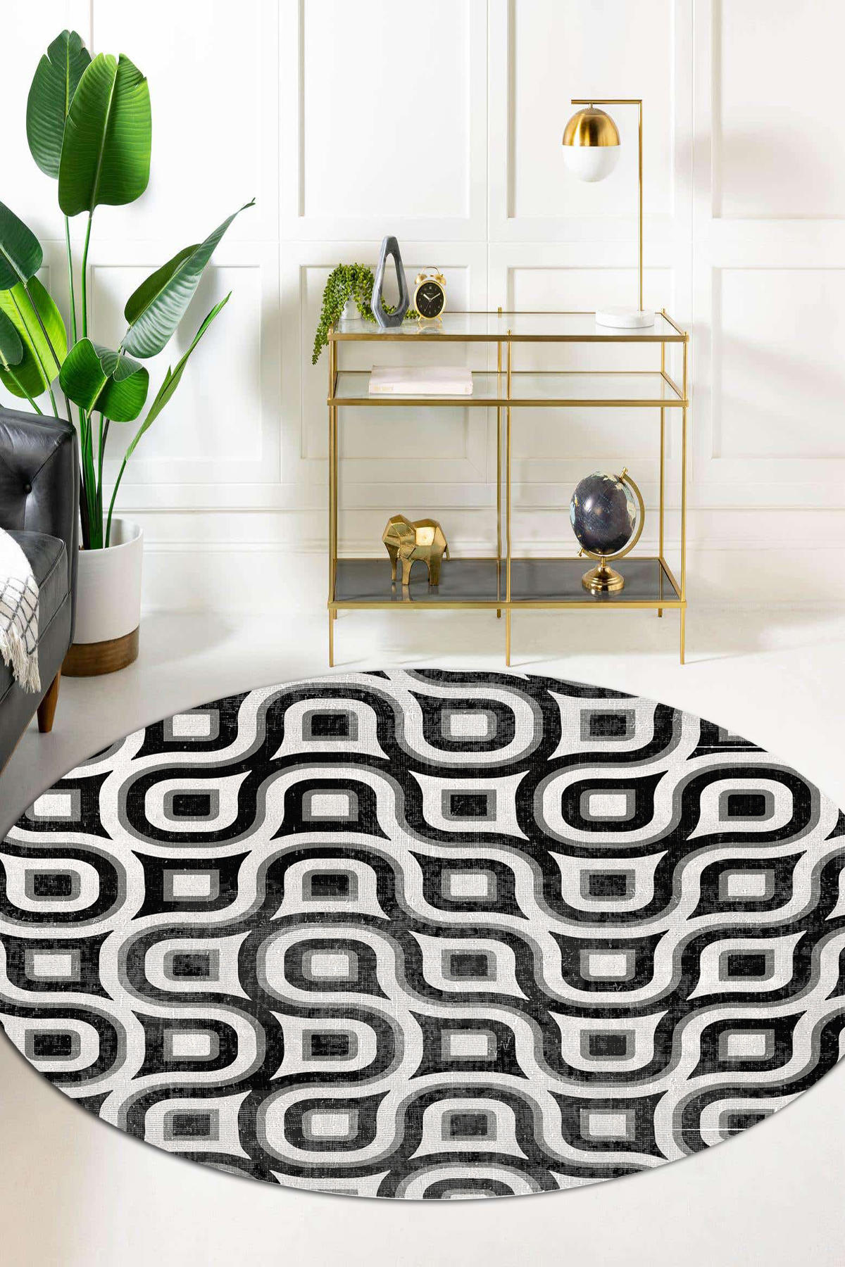 Aida Home Ferteb Krem 0.5 mm Pamuk Antibakteriyel Yıkanabilir Kaymaz Dikdörtgen Makine Dokuma Salon Halısı 150x233 cm