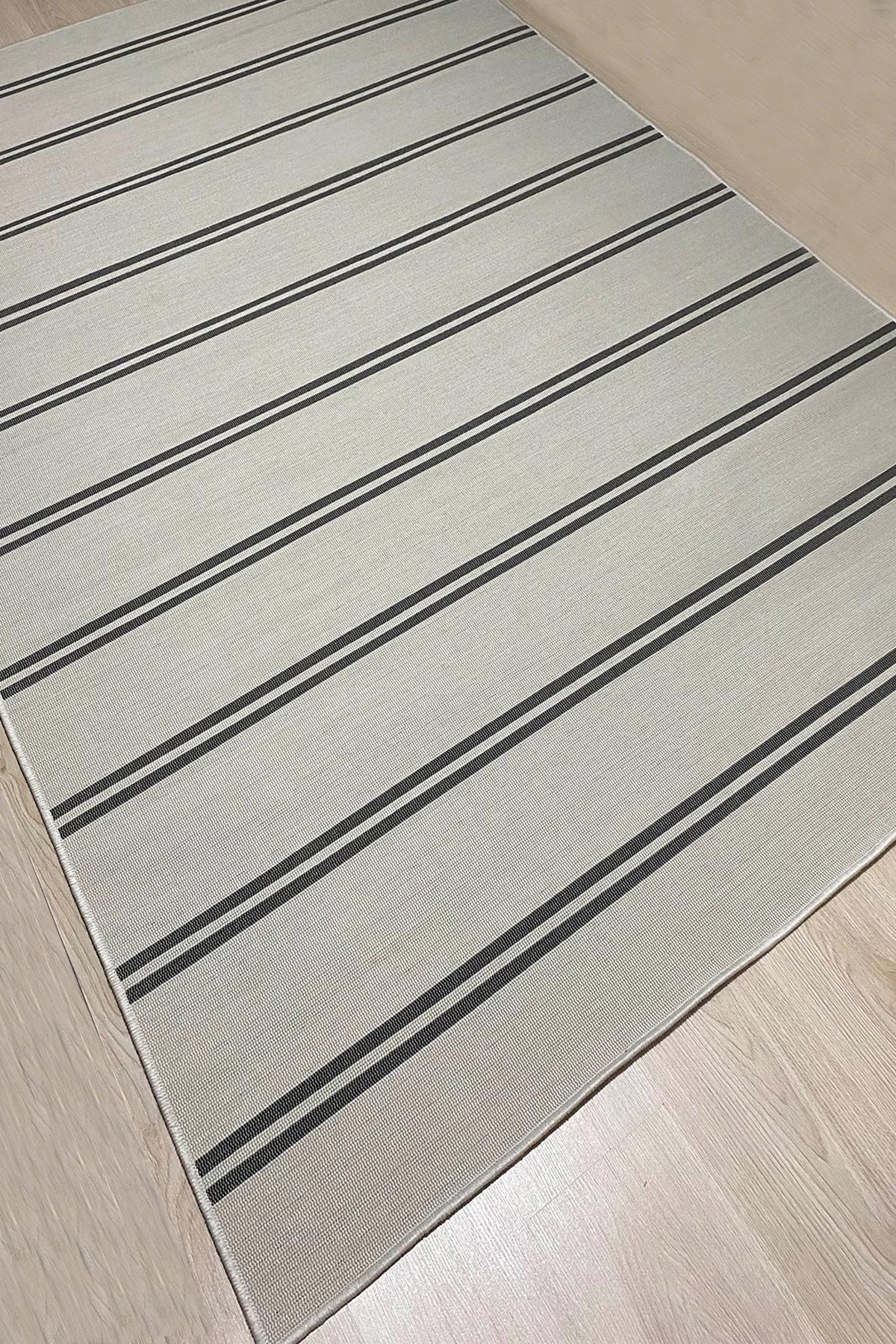 Şehrazat Home 46100 Beyaz 6 mm Antibakteriyel Yıkanabilir Dikdörtgen Makine Dokuma Salon Halısı 160x230 cm