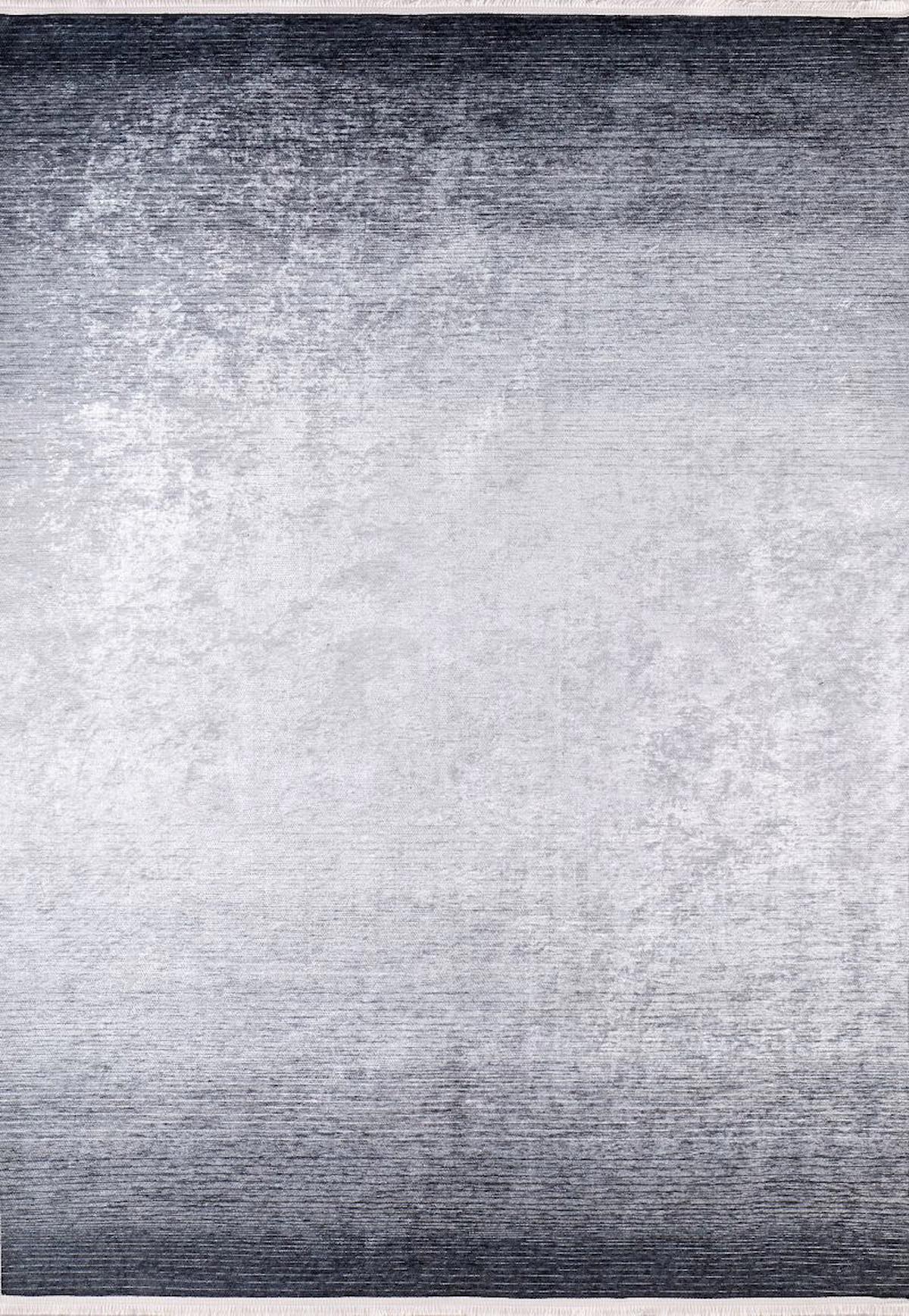 Halı Atölyesi HA164 Gri 5 mm Pamuk Yıkanabilir İnce Kaymaz Taban Dikdörtgen Makine Dokuma Salon Halısı 160x230 cm