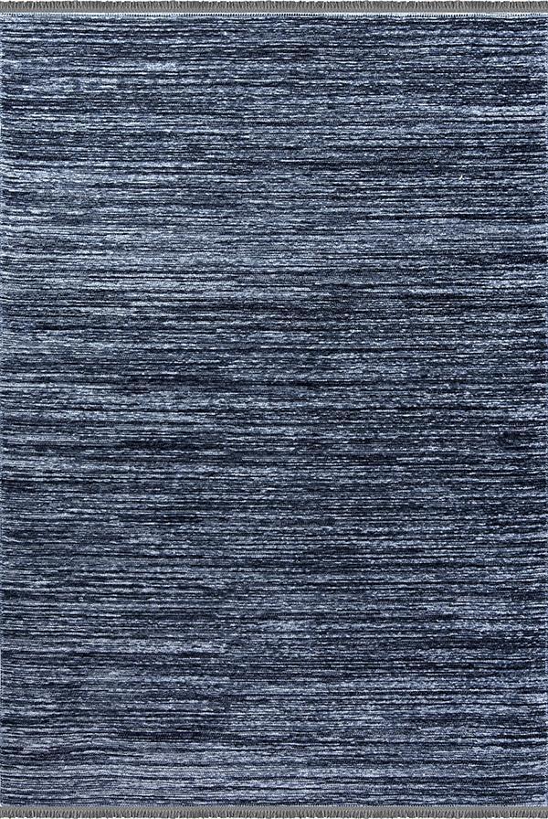 Fendy Zen B5001Z Gri 0.8 mm Polyester Yıkanabilir Dikdörtgen Makine Dokuma Halı 100x150 cm